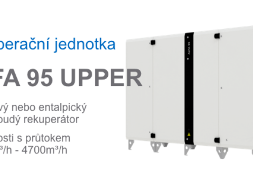 ALFA 95 3 UPPER rekuperačná jednotka s horným pripojením vzduchovodov